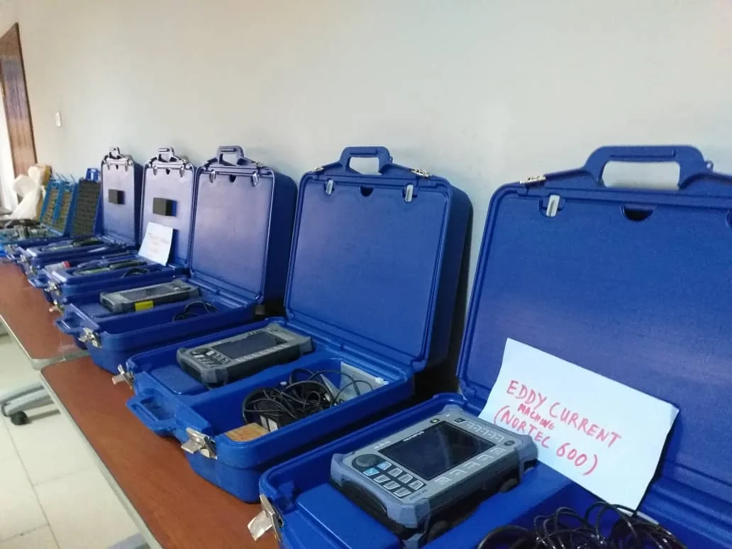 Electrical and instrumentation test equipment prepared for field work