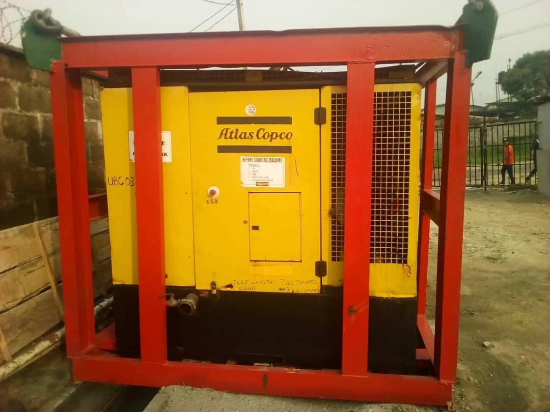 Skid-mounted compressor equipment prepared for rental