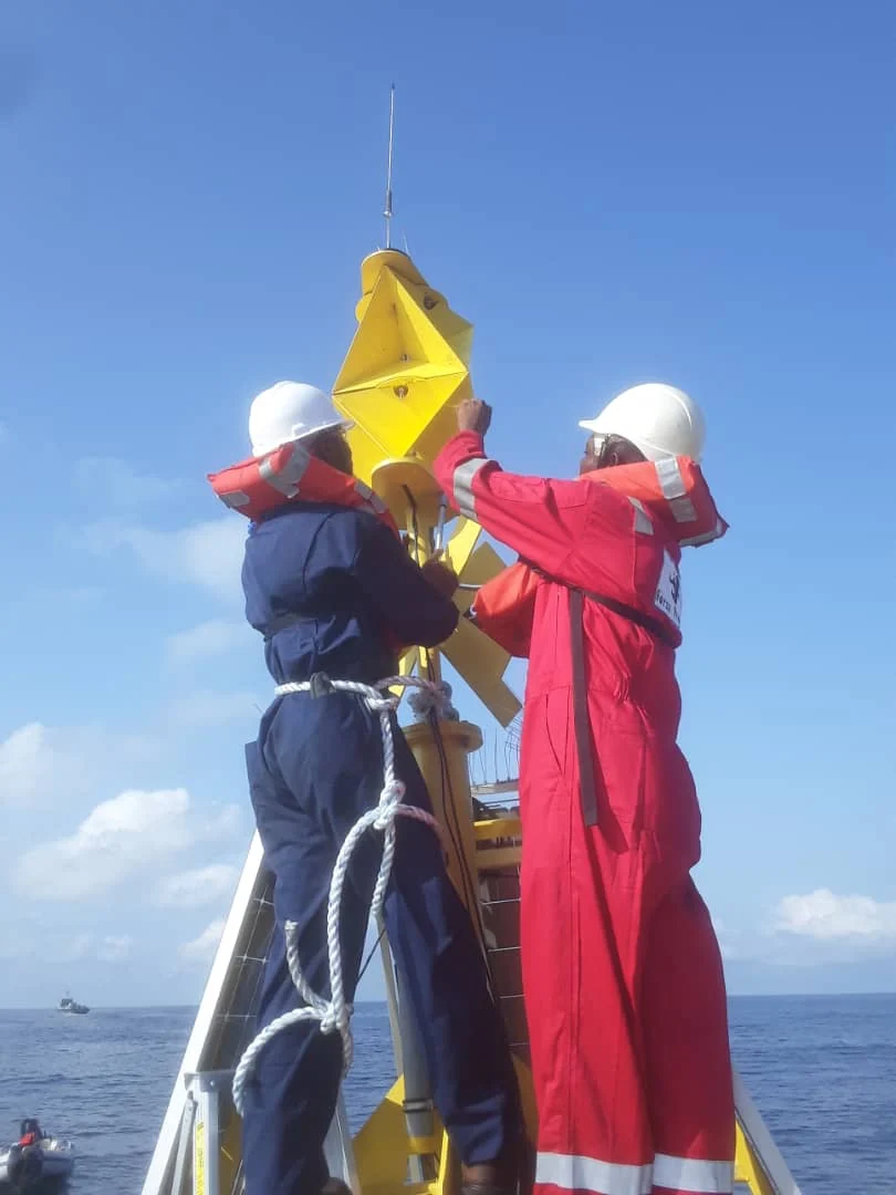 Offshore personnel carrying out marine operations