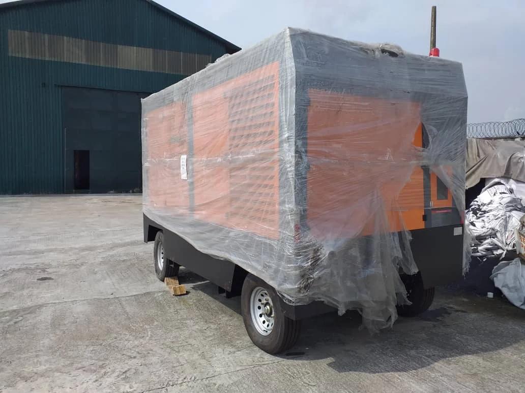Packaged project equipment prepared for delivery