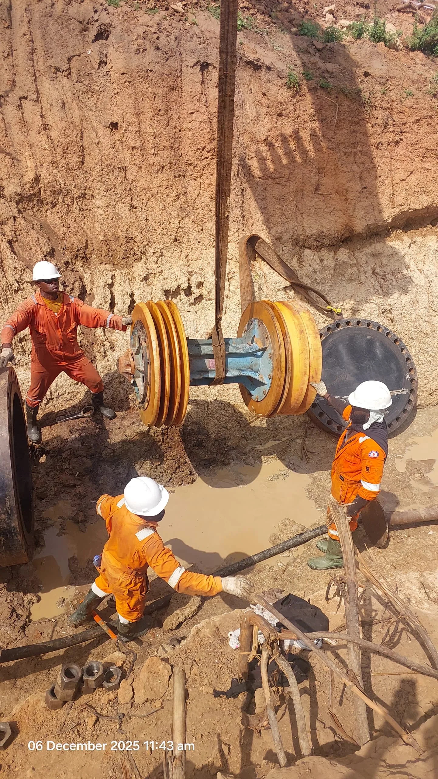 Pipeline pig and pre-commissioning equipment on the AKK project